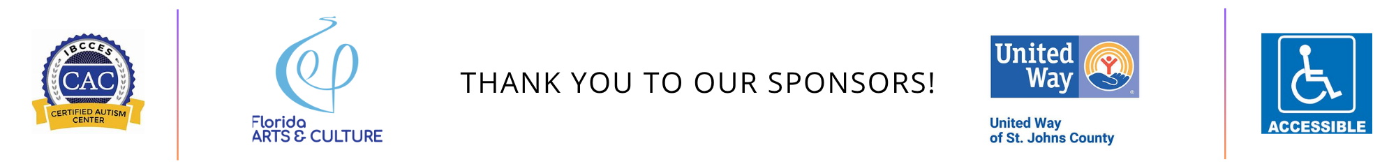 Thank You to Our Sponsors Footer 2